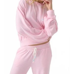NEW PJ SALVAGE happy days hoodie in pink
